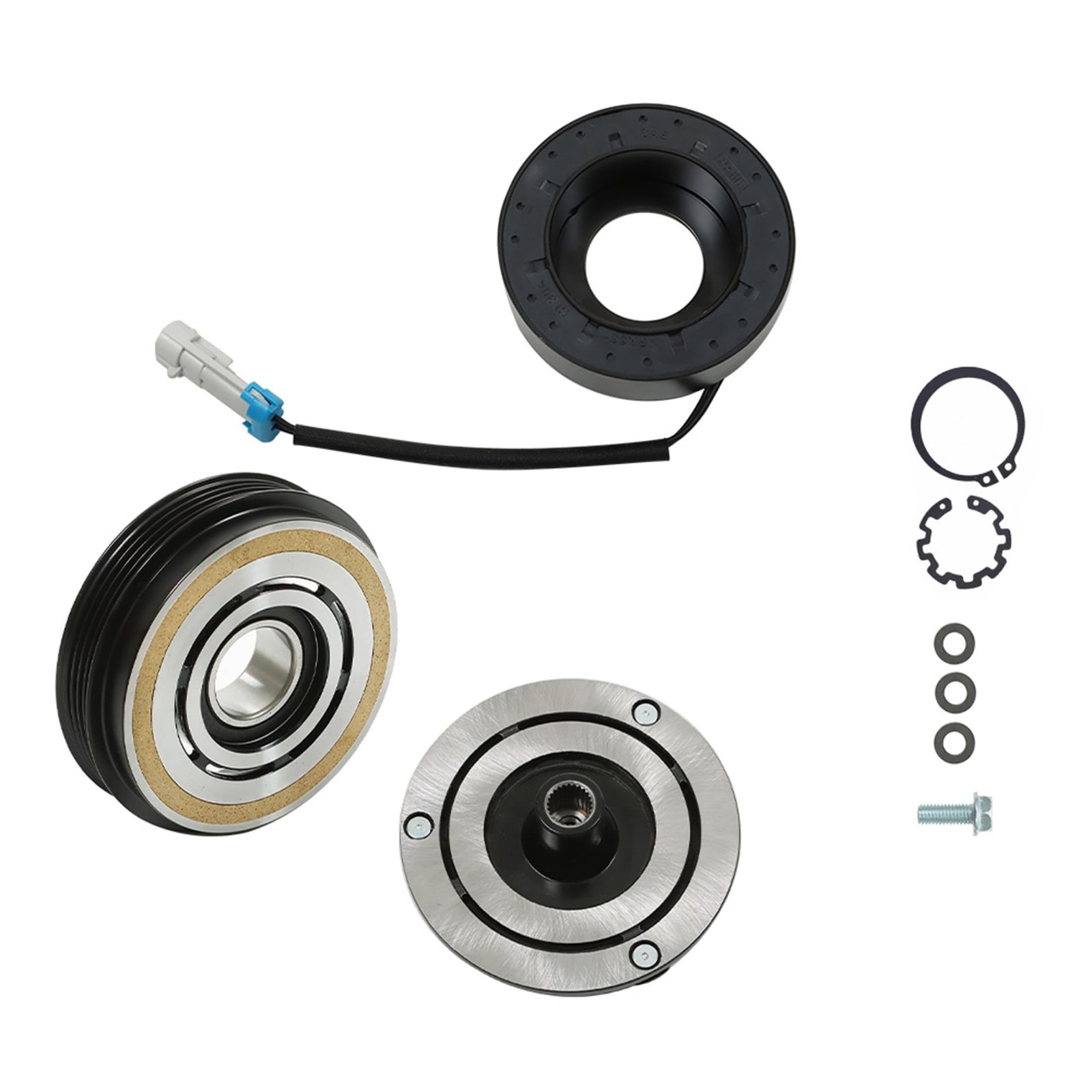 AC Compressor Clutch Kit Replacement for Silverado 1500 2000-2013 10S20F