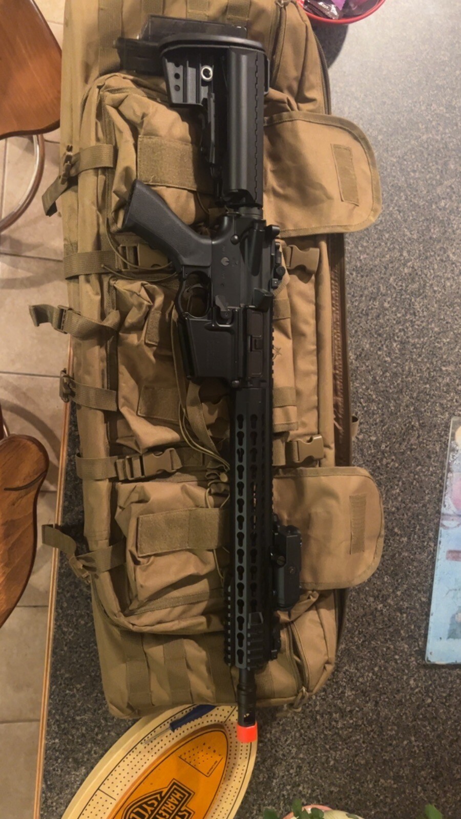 electric airsoft gun with bag and charger