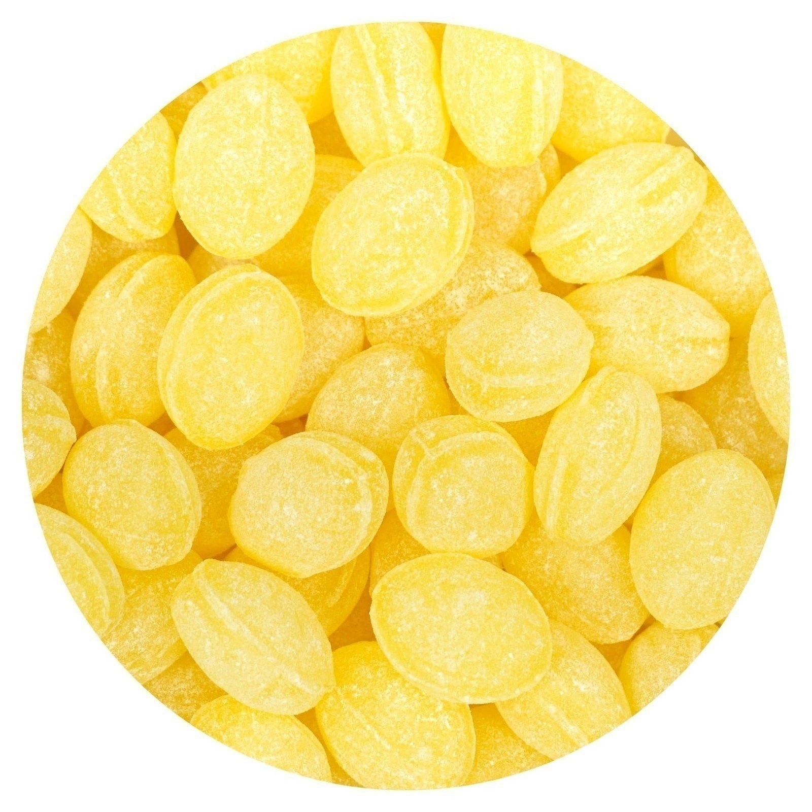 Claeys Sanded Lemon Drops, 2 Pound Bulk Bag (Approx 144 Pieces), Hard Sour...
