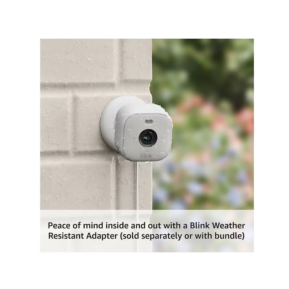 Blink Wired Floodlight Camera with Mini 2 Camera, Weather Resistant 13' Power Ad