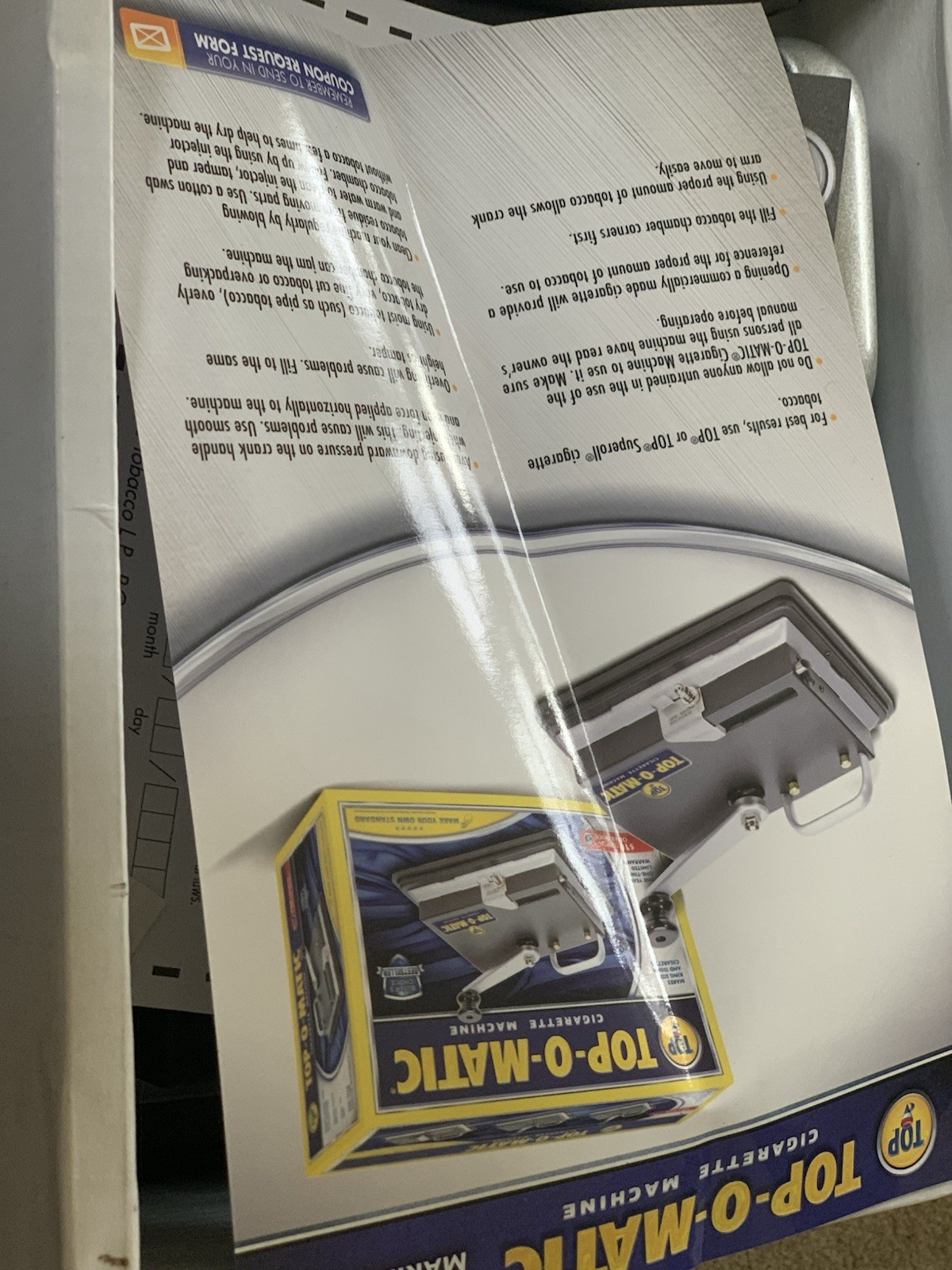 Top-O-Matic Cigarette Rolling Machine