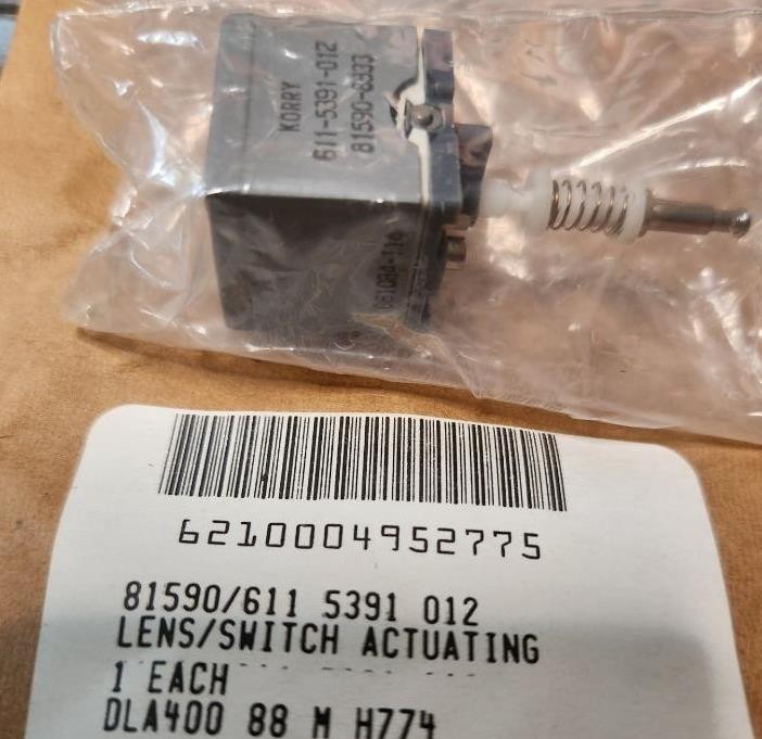 MIL SURPLUS KORRY 611 5391 012 LENS/SWITCH NSN 6210 00 495 2775 FREE US SHIPPING