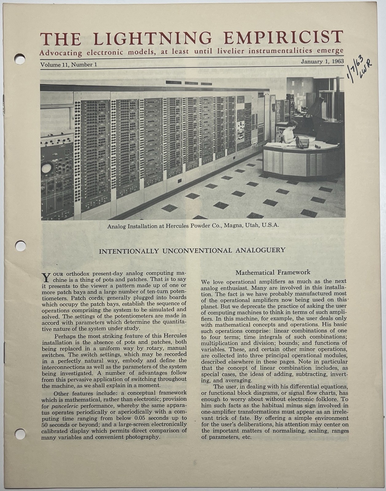 1963 PHILBRICK LIGHTNING EMPIRICIST ANALOG COMPUTING SK5 MODULES INSTALLATION US