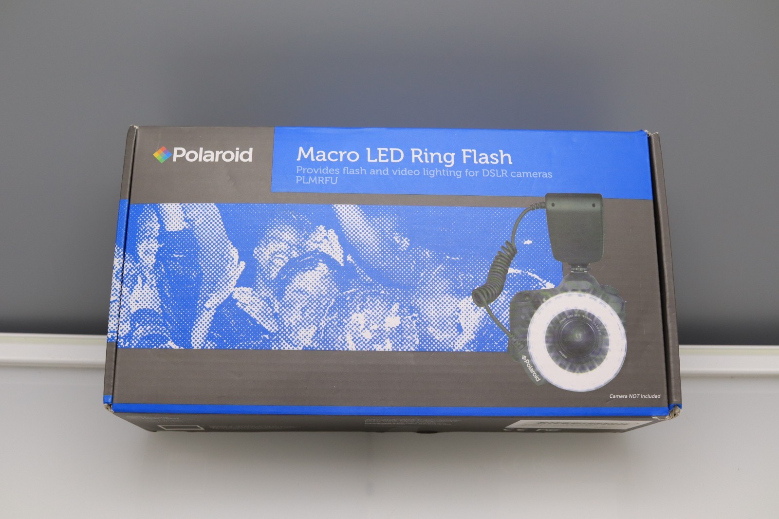 POLAROID Macro LED Ring Flash TESTED AND WORKS! WITH FLASH FILTERS, ADAPTERS!