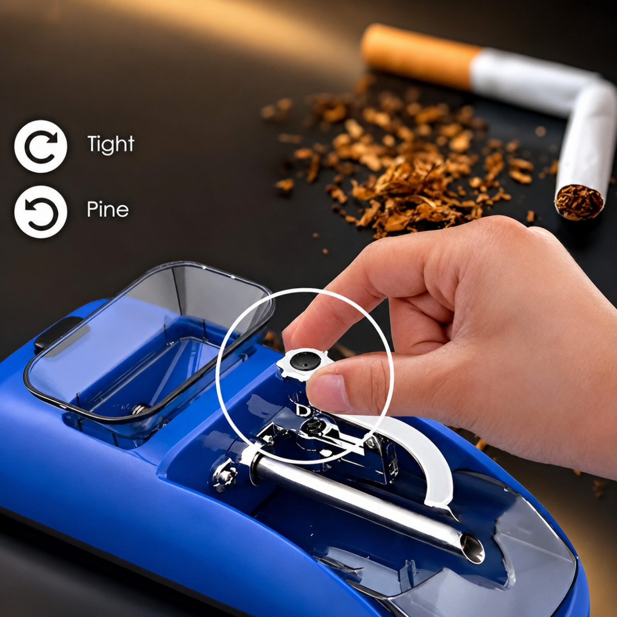 Automatic Electric Cigarette Roller Rolling Machine Tobacco Injector Maker US
