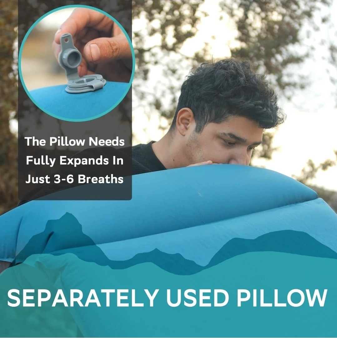 Self Inflating Sleeping Pad Camping Mattress Lightweight Insulated Open Box