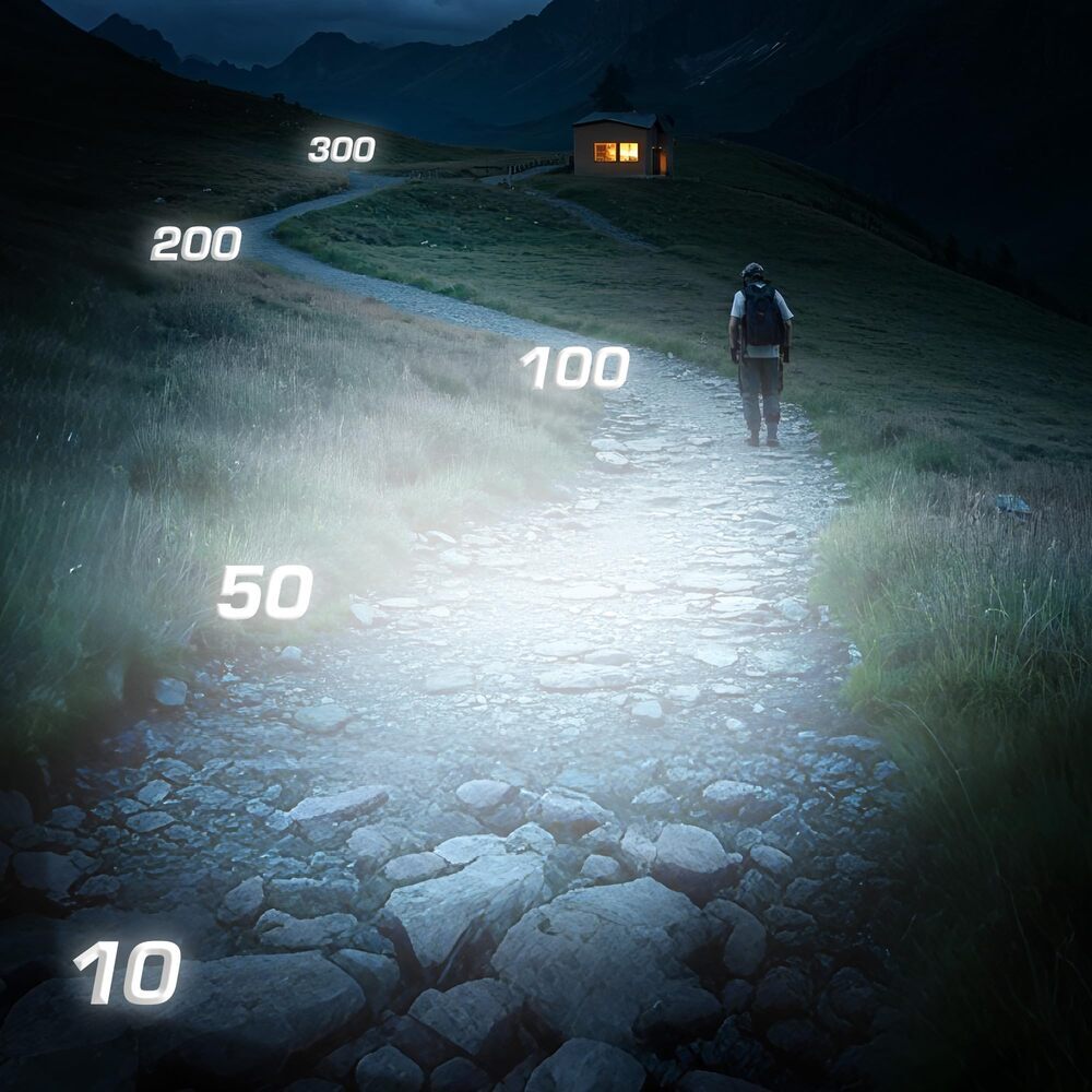 EverBrite 2 Pack USB Rechargeable LED Headlamp 5 Modes 120° Adjustable Headlight
