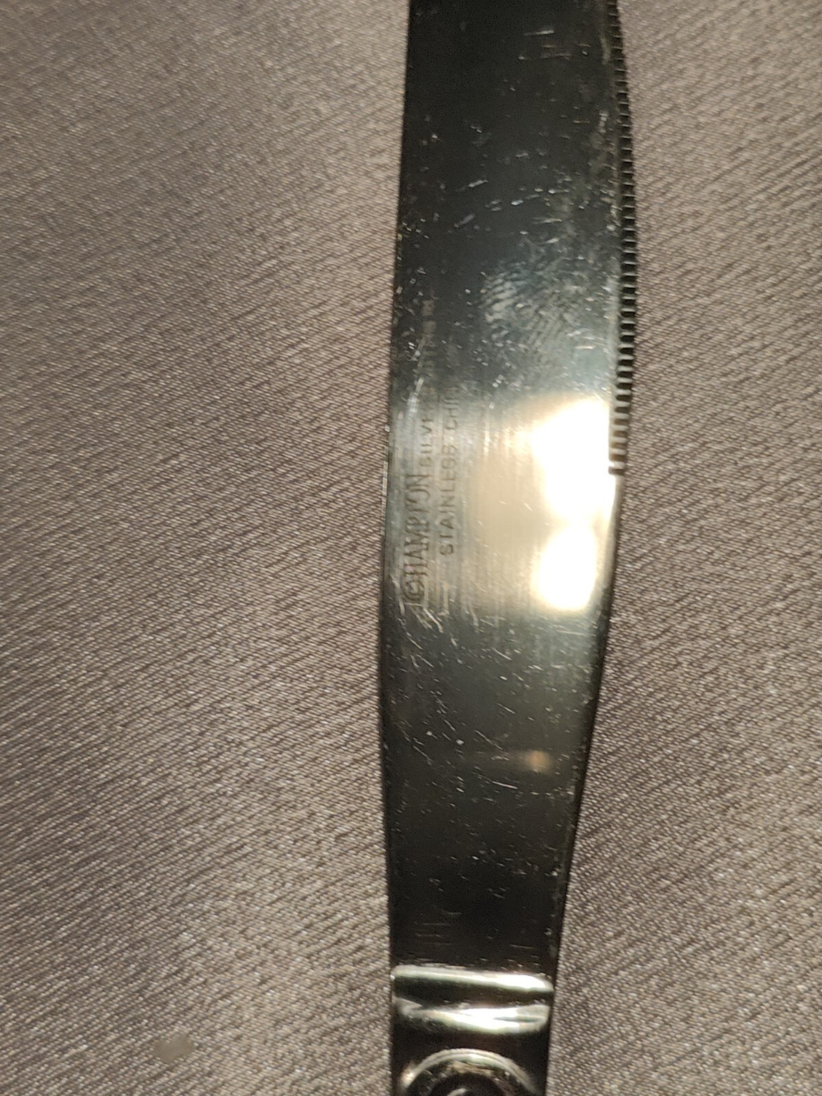 Hampton Silversmiths Rose Pattern Stainless Steel 8 3/4" Replacement Table Knife