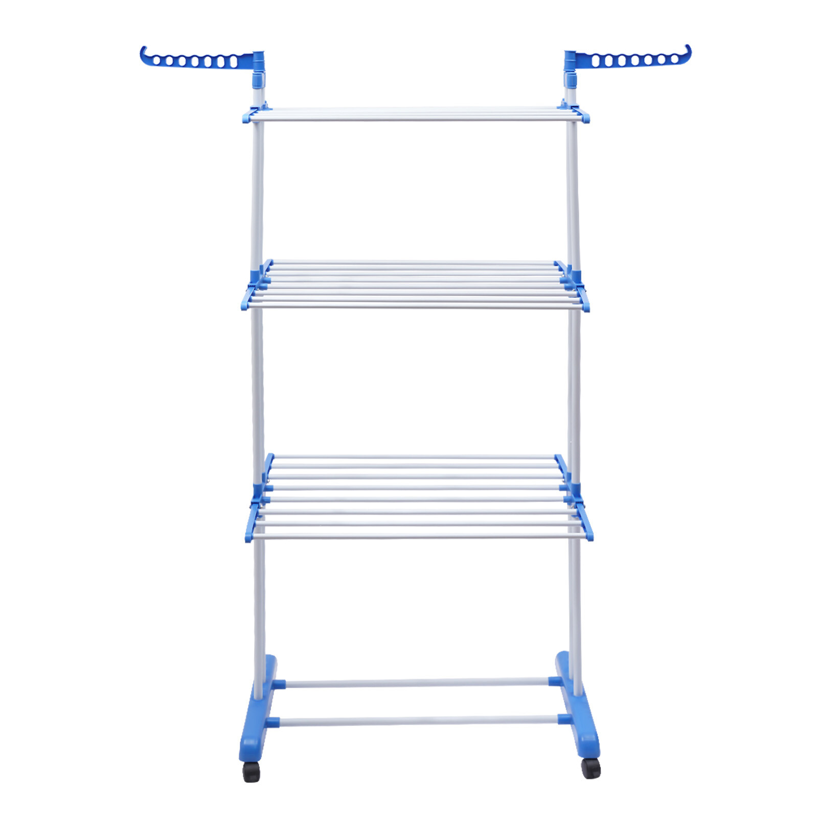 Heavy Duty Laundry Clothes Drying Rack Foldable Garment Rolling Dryer Hanger