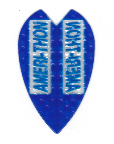 Best Dart Flights 5 Blue Amerithon Embossed Vline Sets