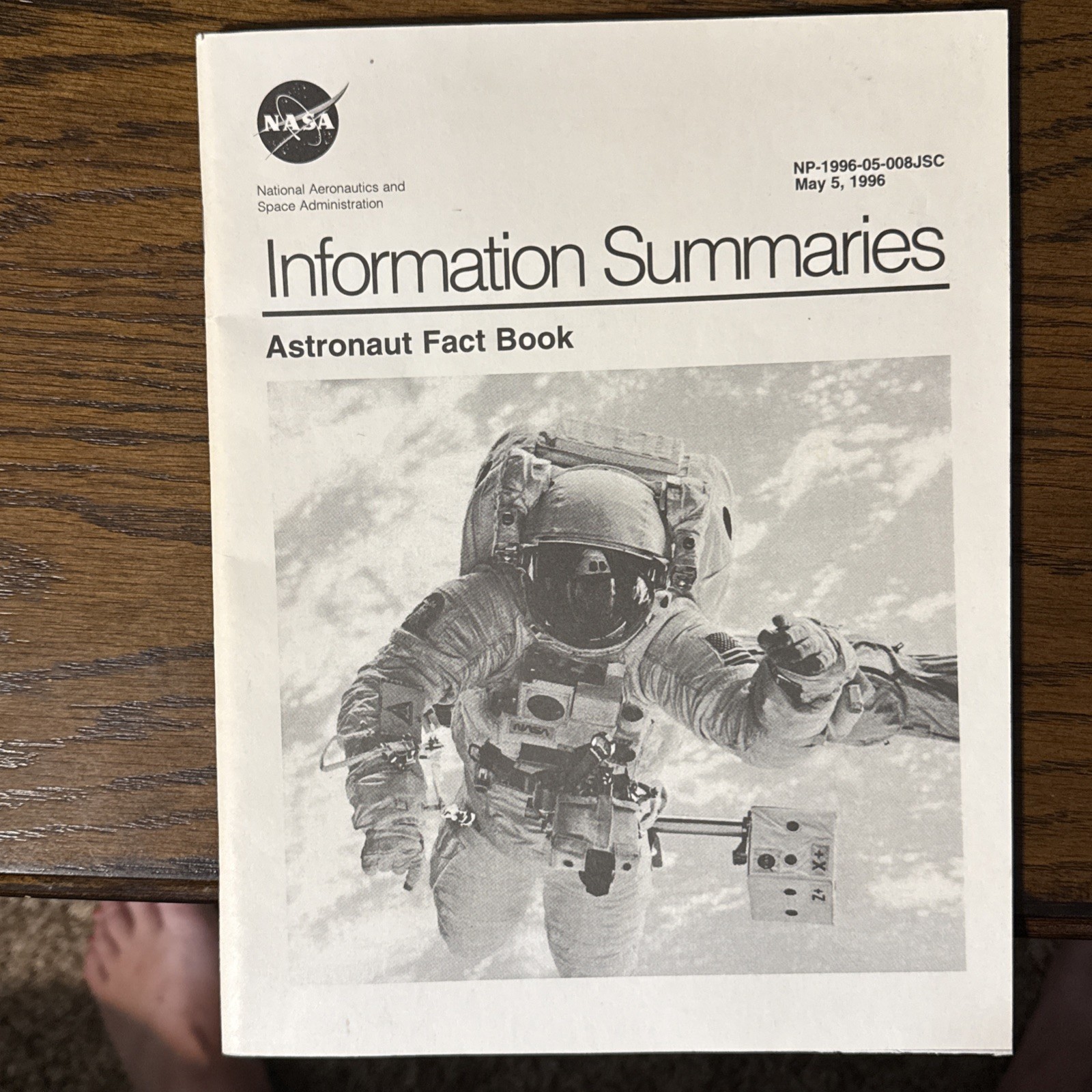 NASA Information Summaries Astronaut Fact Book May 5, 1996 - NP-1996-05-008JSC