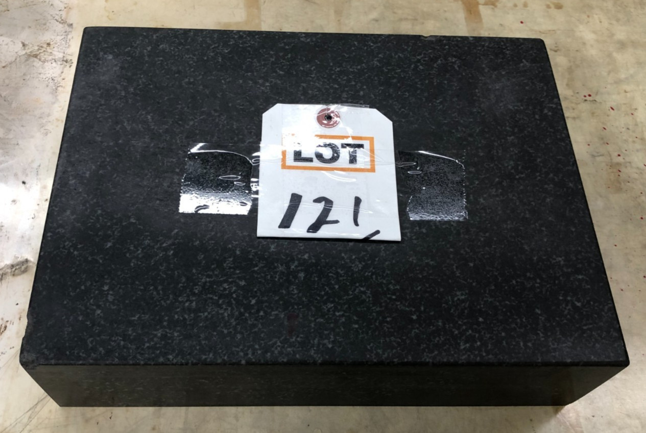 Granite Surface Plate, 12" x 9" x 3", Black
