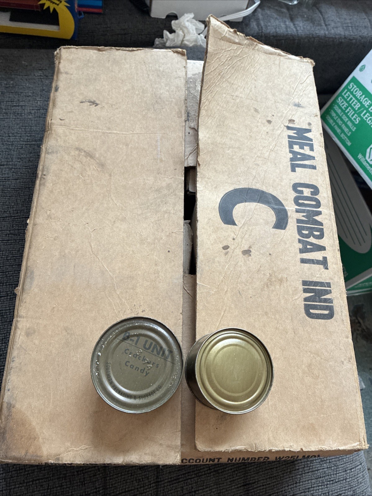 Case Of 1974 Mci Meal Combat Individual C-Ration Opened Missing A Few See Pics