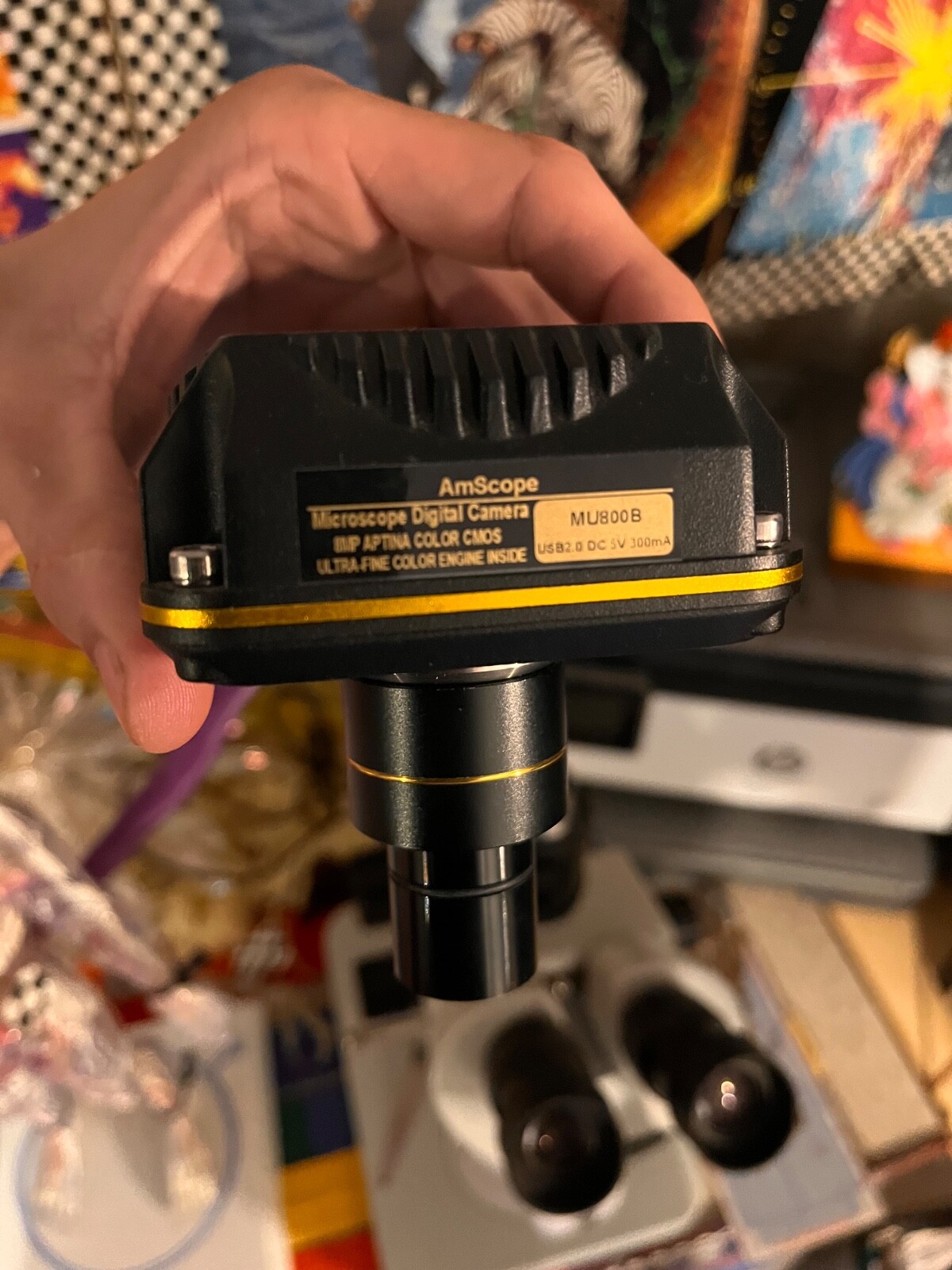 AmScope MU1803-HS Microscopy Camera/ Microscope trinocular mount camera