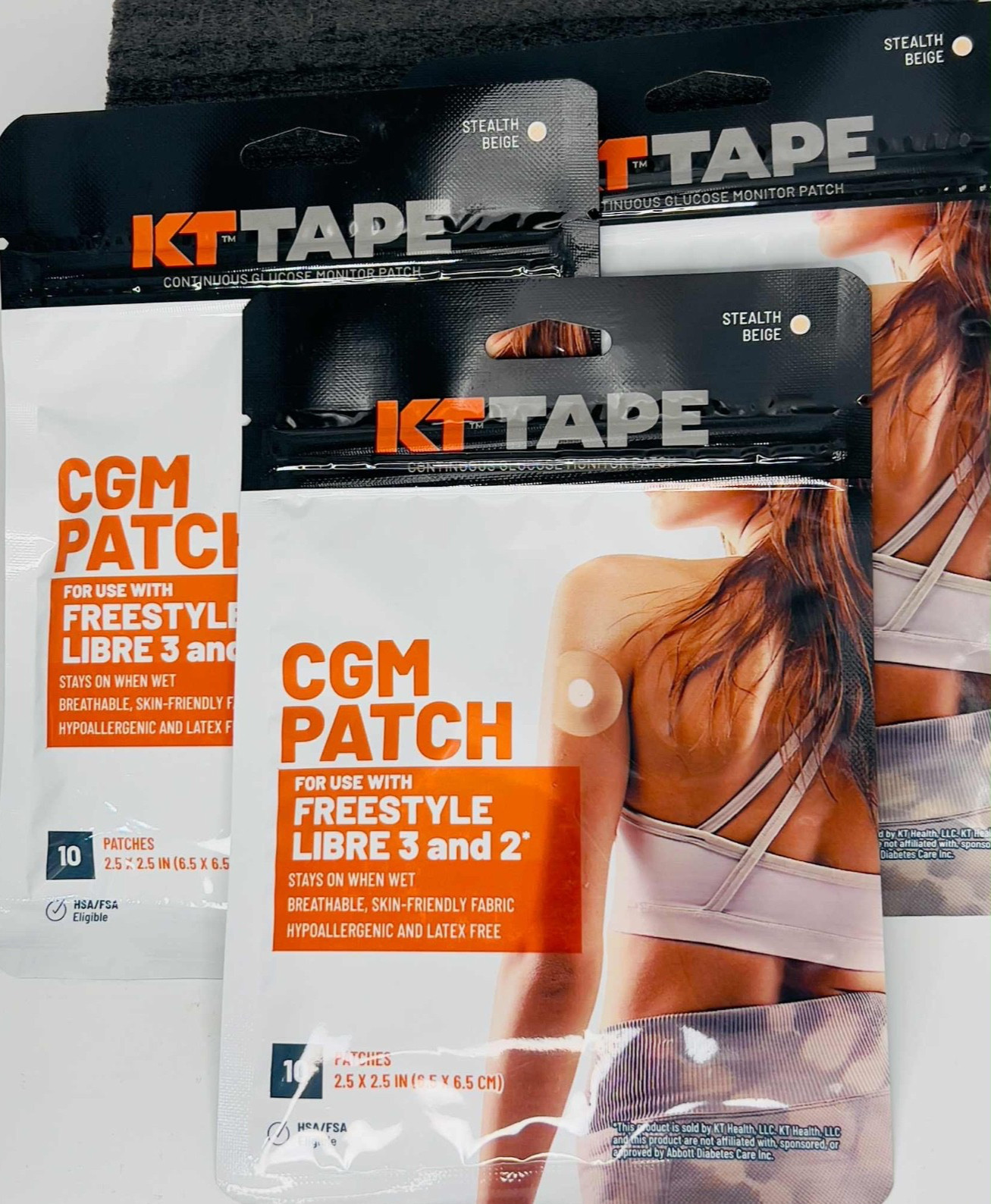 (3 packs of 10) KT Tape CGM Patch for Freestyle Libre 3 & 2 New 30 Patches