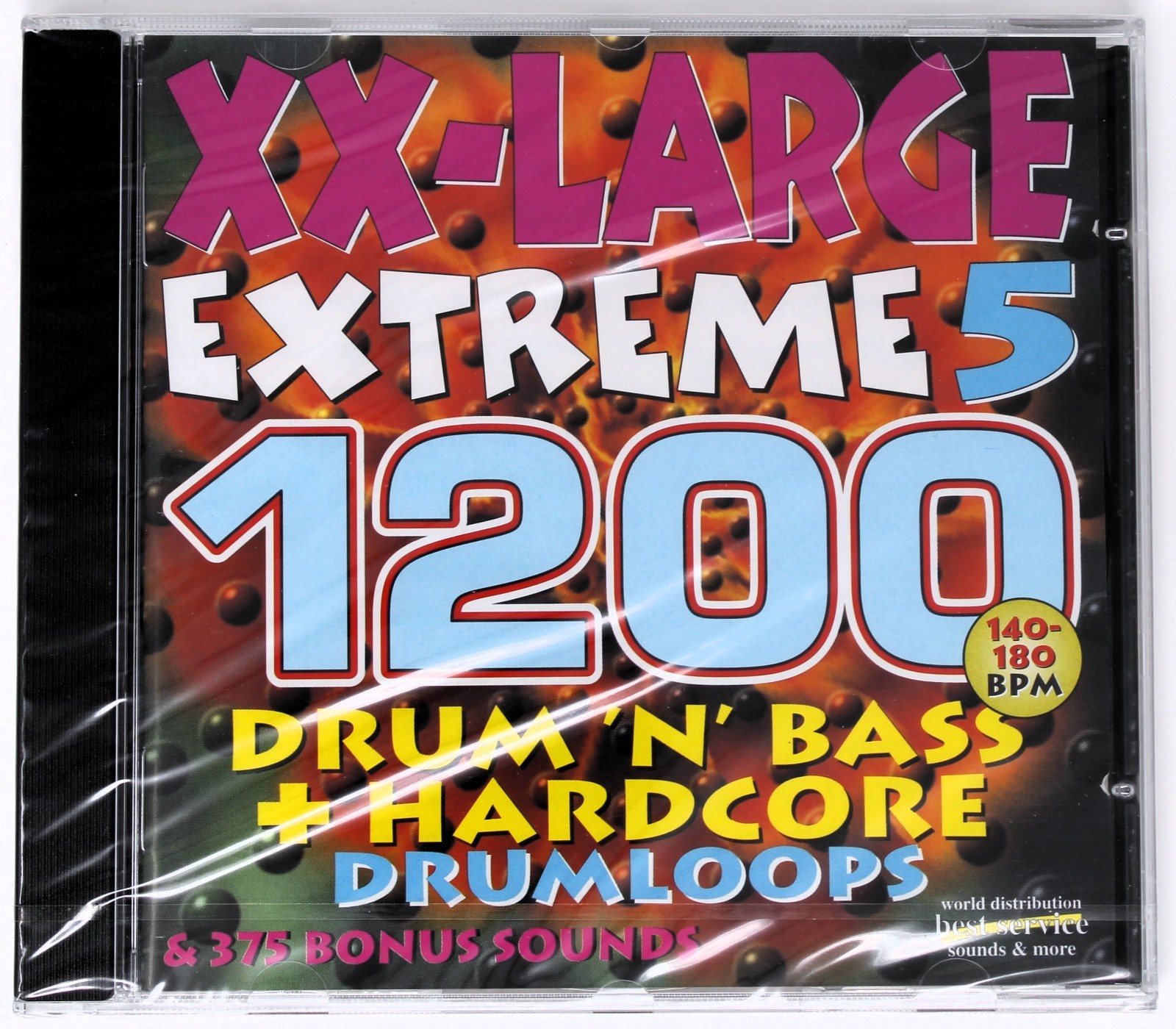 Best Service XX-Large Extreme 5 Drum N Bass Hardcore Sound Library/Sampling CD