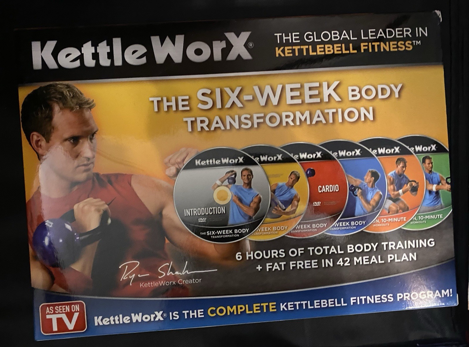 Kettle Worx 6-DVD Collection For A Total Body Workout, Never Been Used.