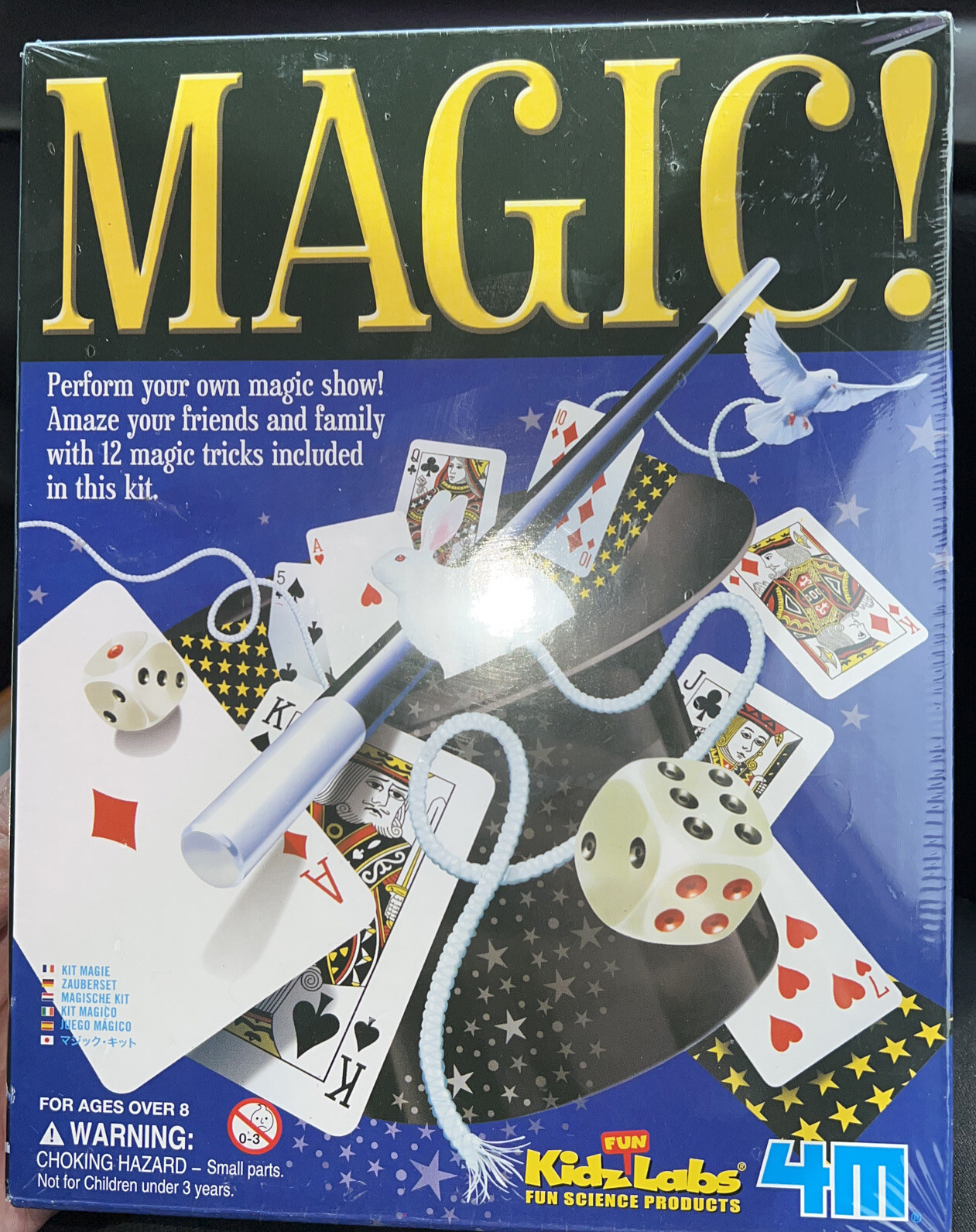 Magic Kit Includes 12 Magic Tricks For Ages 8+ New Unopened!! By KidzLab