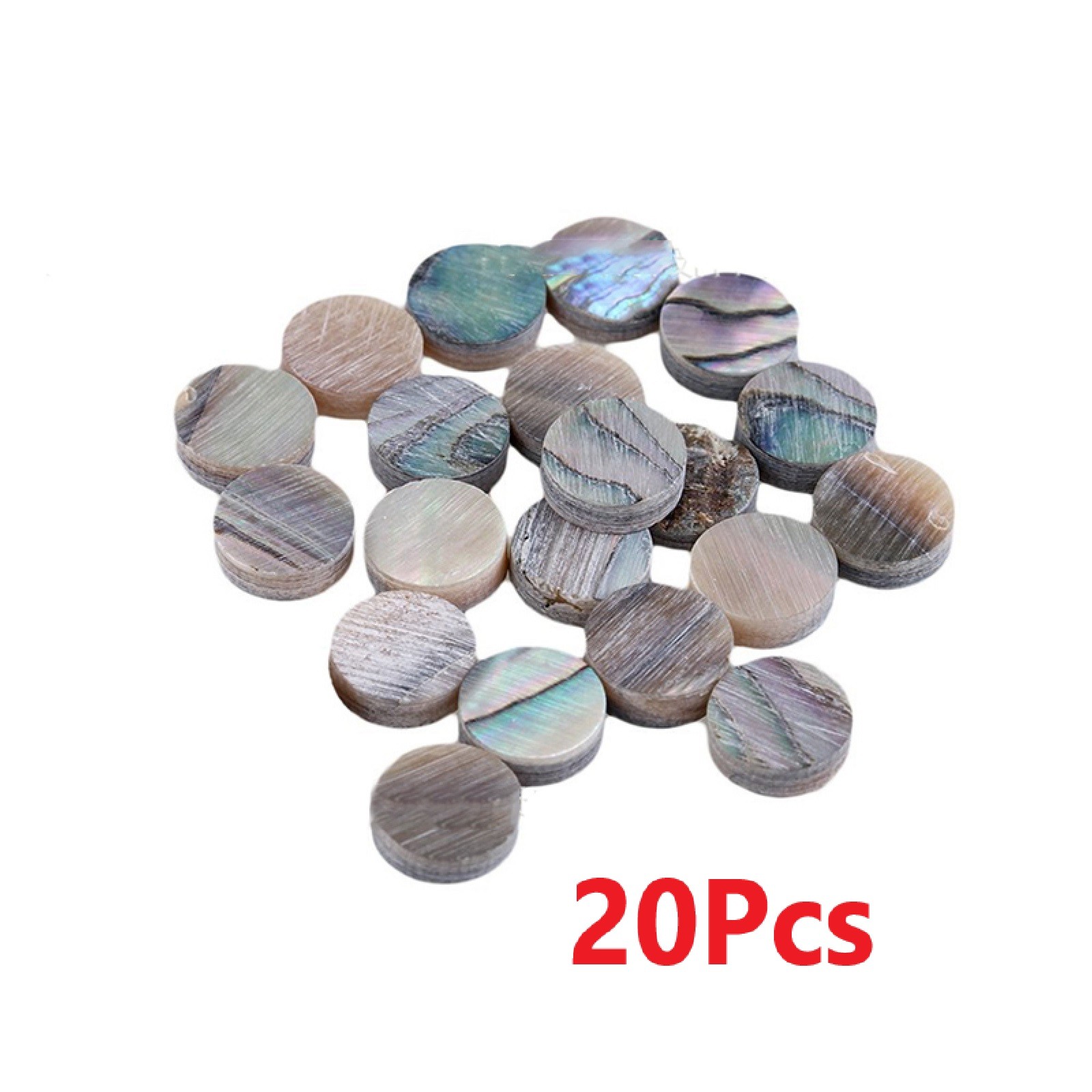 For Ukulele Guitar 6mm Round Abalone Fretboard Position Mark Inlay Dots 20pcs