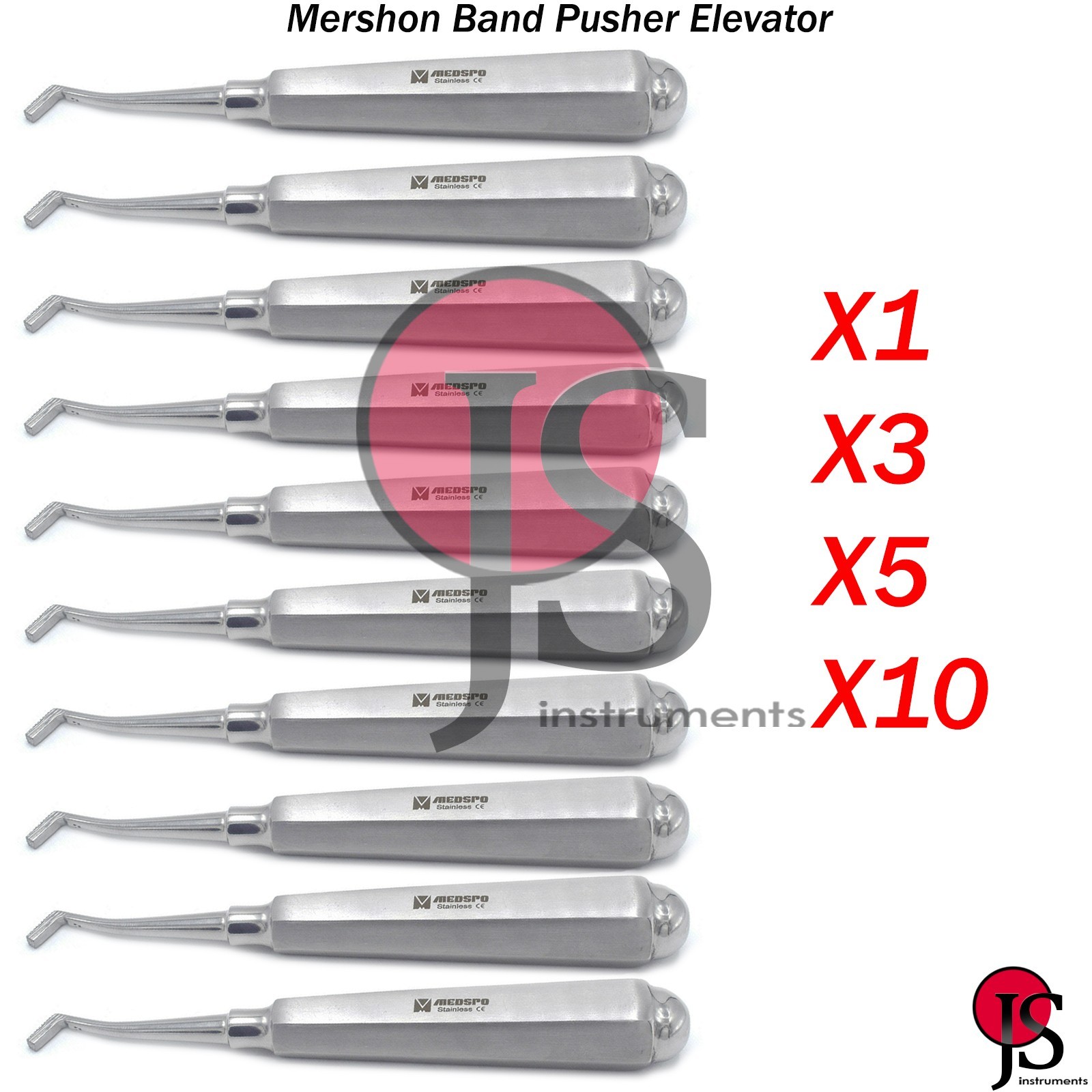 Orthodontic Surgical Instruments Band Pusher Elevator Band Setter Molar Dental