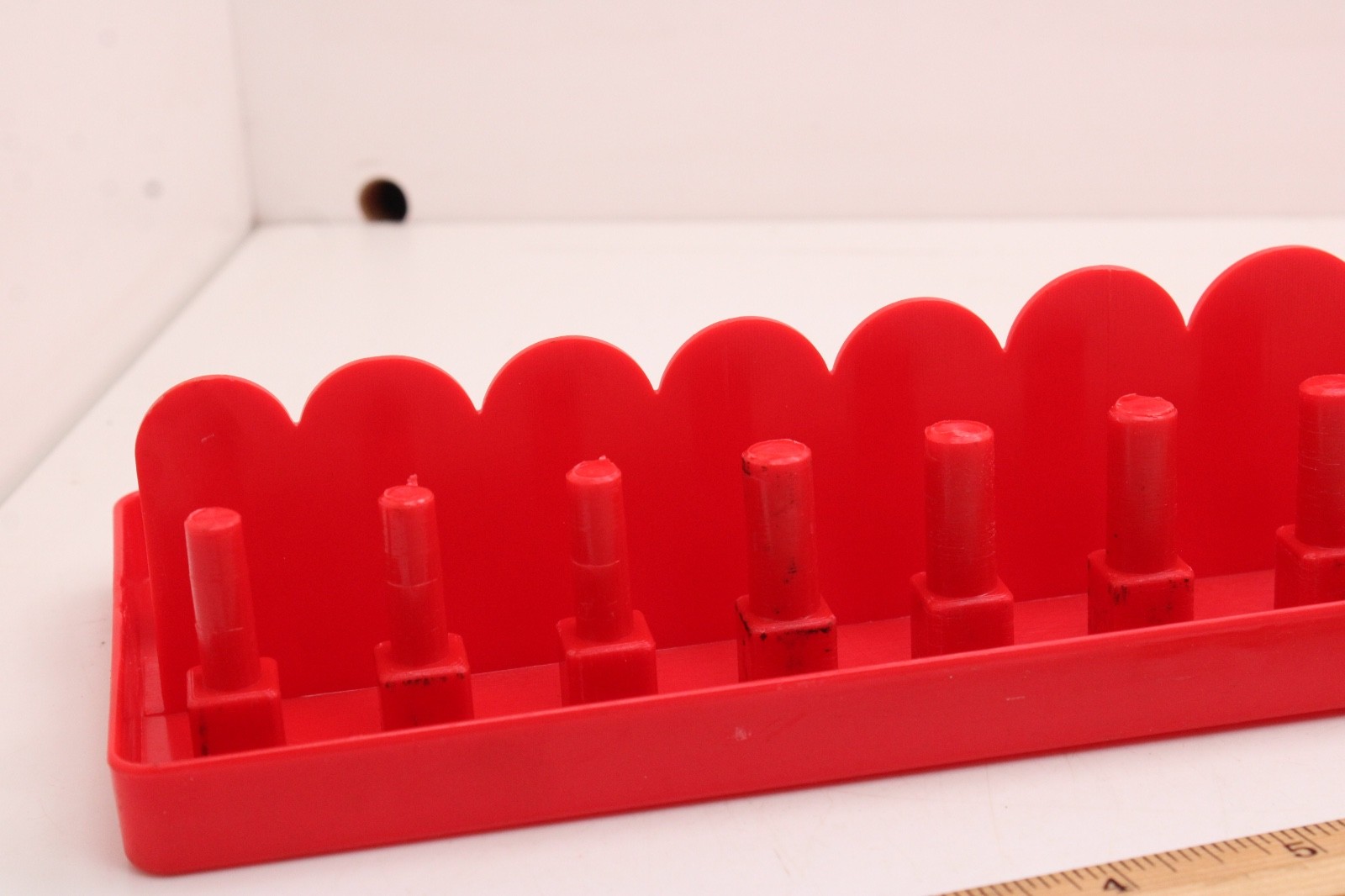 Grip 67224 1/2" Drive SAE 28 Position Standard/Deep Red Socket Tray Organizer