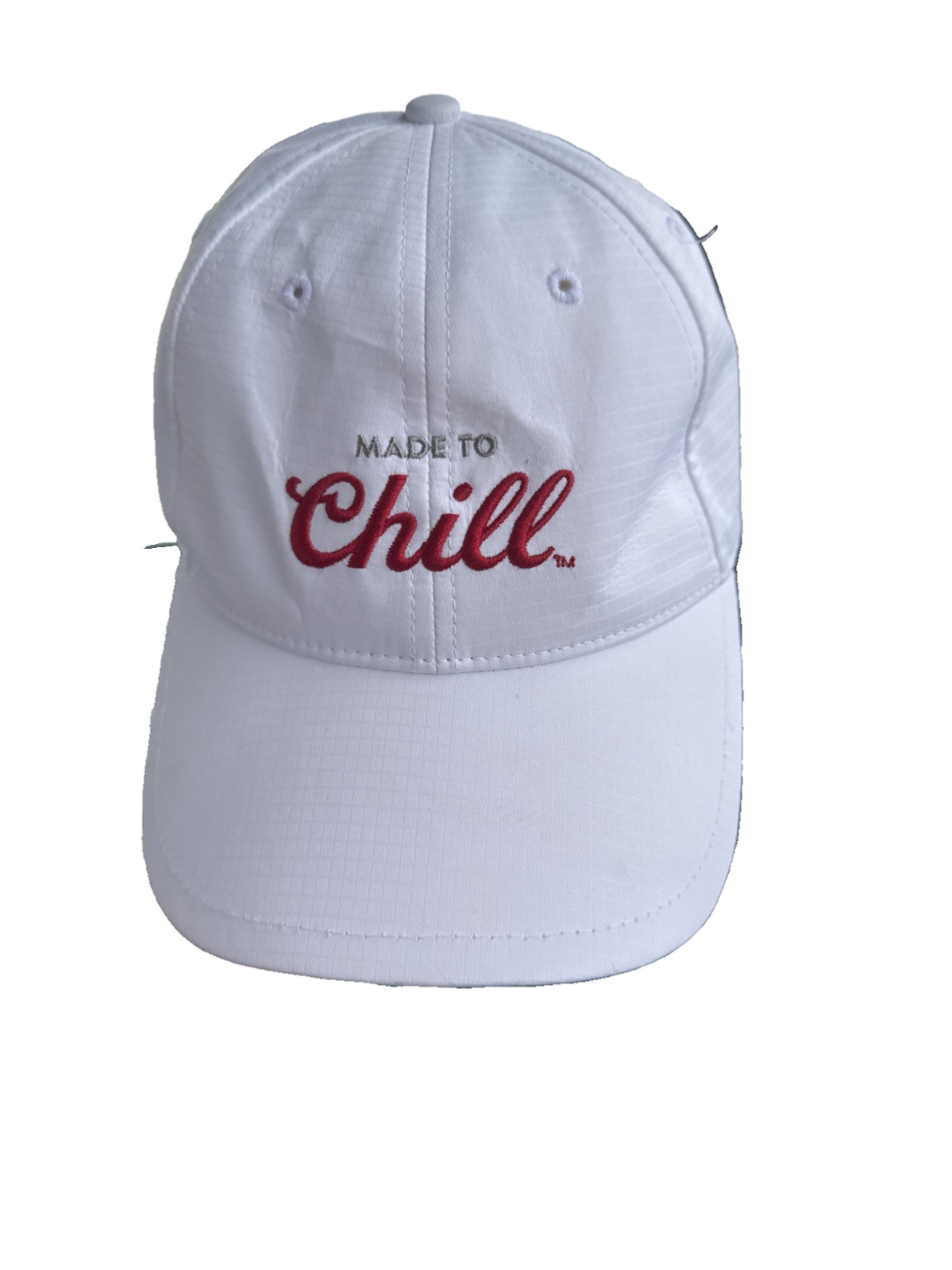 COORSLight w Logo on back Made to Chill in red White Hat Cap Lite Wt Hook Loop