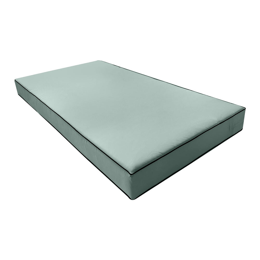 SLIPCOVER ONLY S5 Daybed Mattress Bolster Cover Contrast Pipe Trim Twin-XL AD002
