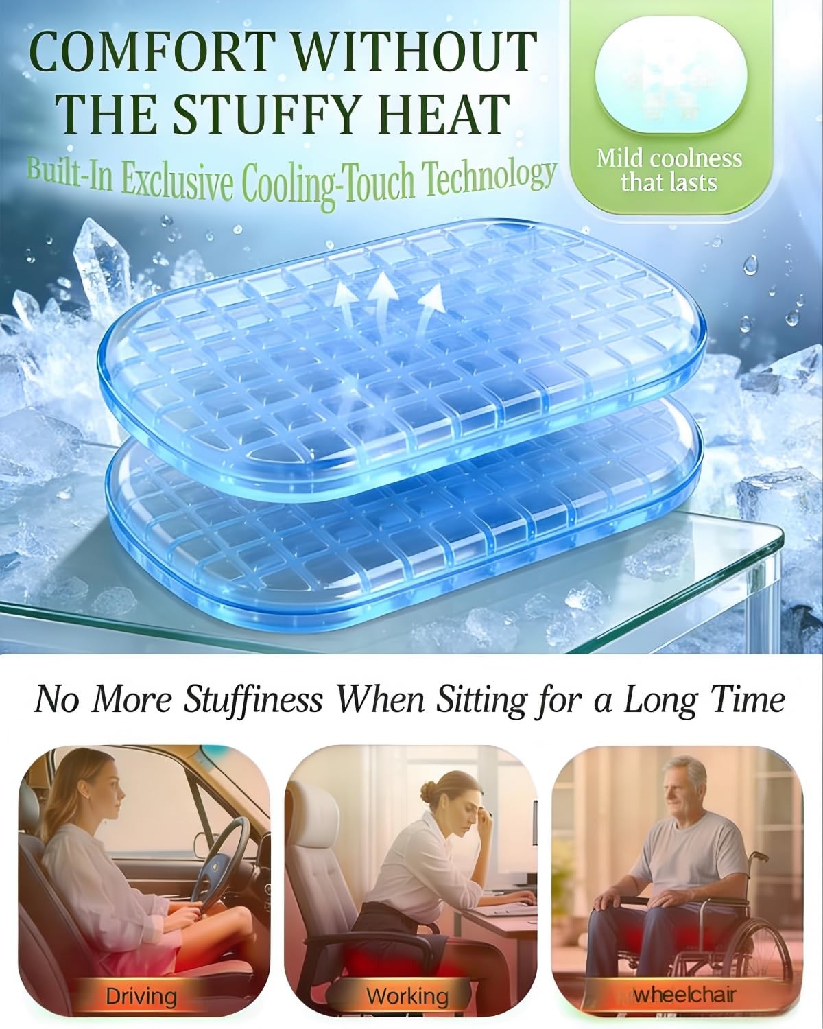 Stadium Seats for Bleacher with Folding Memory Foam Seat Cushion, Waterproof ...
