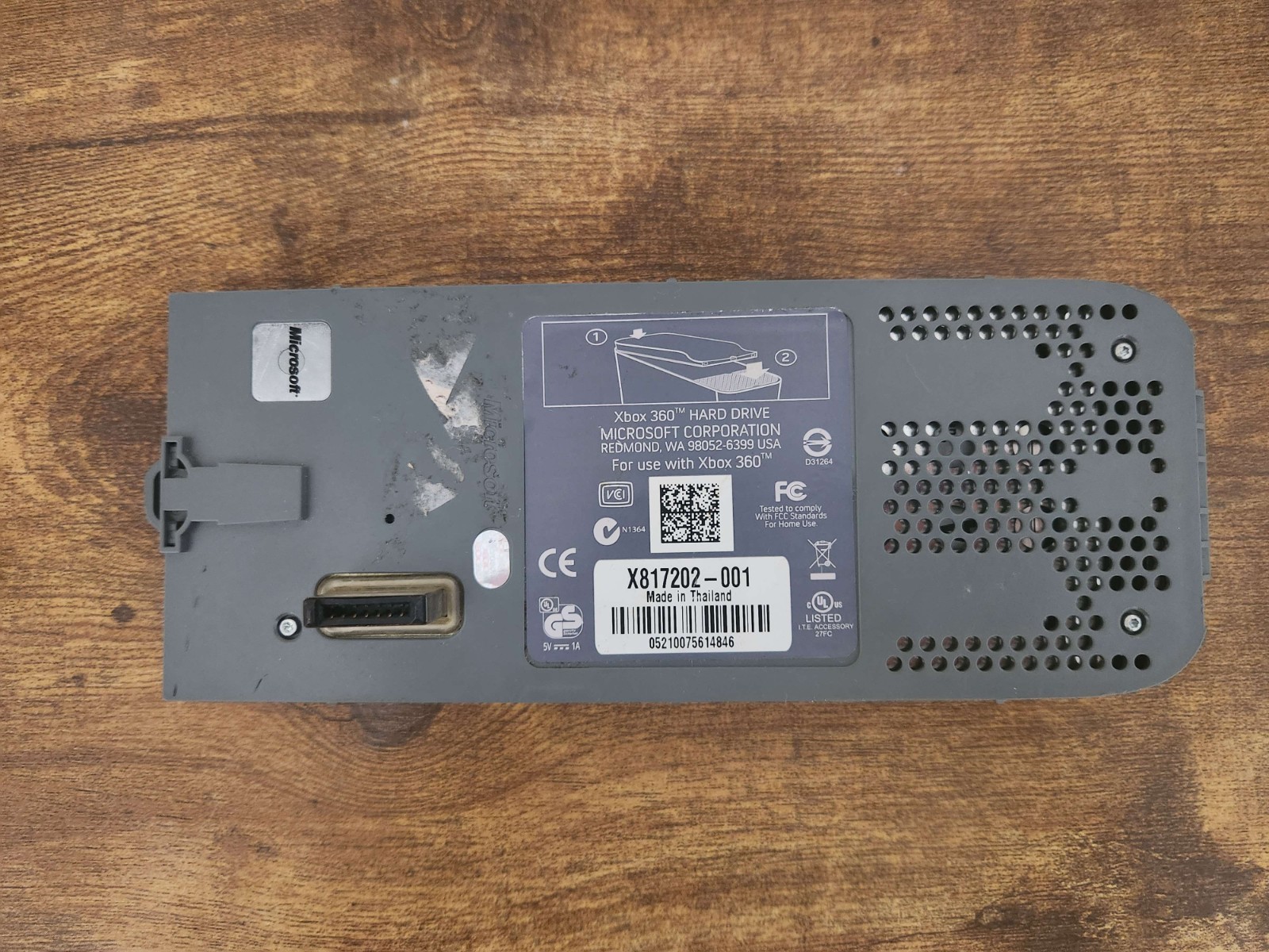 OEM Official Microsoft Xbox 360 External Hard Drive HDD 60GB Tested