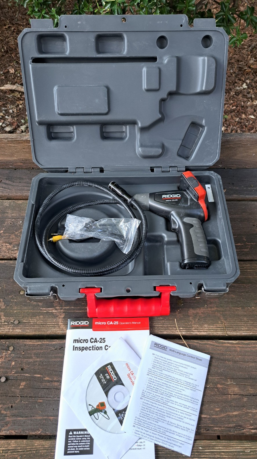 Ridgid 40043 Micro CA-25 Handheld Digital Inspection Diagnostic Camera w/ Case