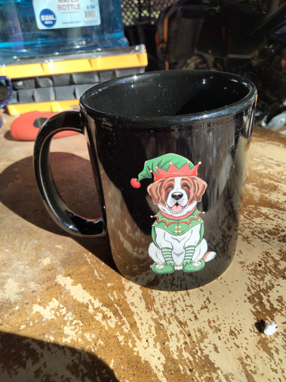 St Bernard Dog Christmas Mug