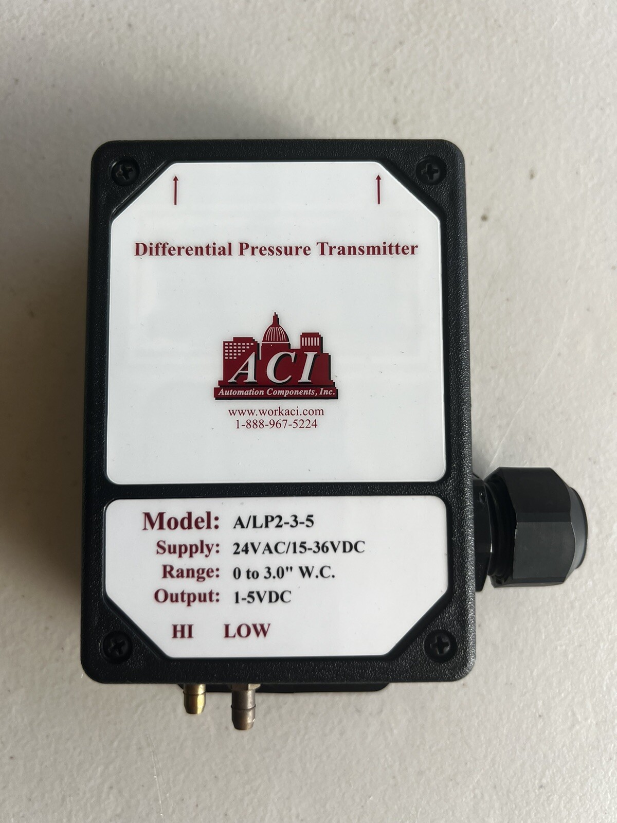 ACI A/LP2-3-5 Differential Pressure Transmitter