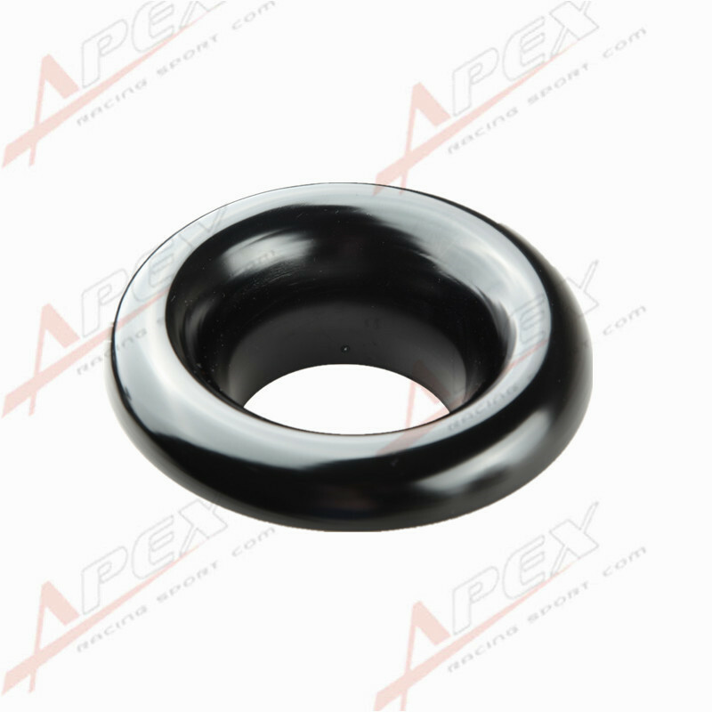 3" 76.2MM UNIVERSAL VELOCITY STACK FOR COLD ENGINE AIR INTAKE/TURBO HORN BLACK
