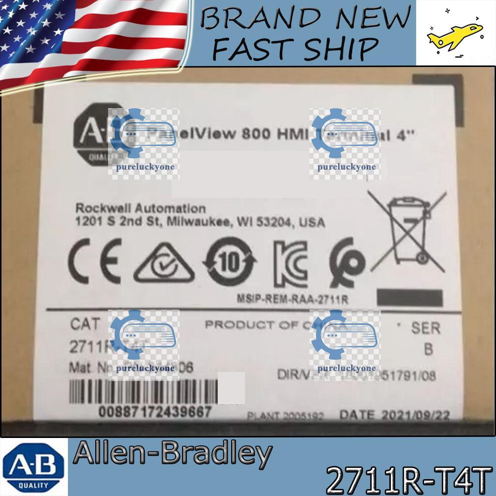 Factory Sealed NEW PLC 2711R-T4T Ser B PanelView 800 4-inch HMI Terminal