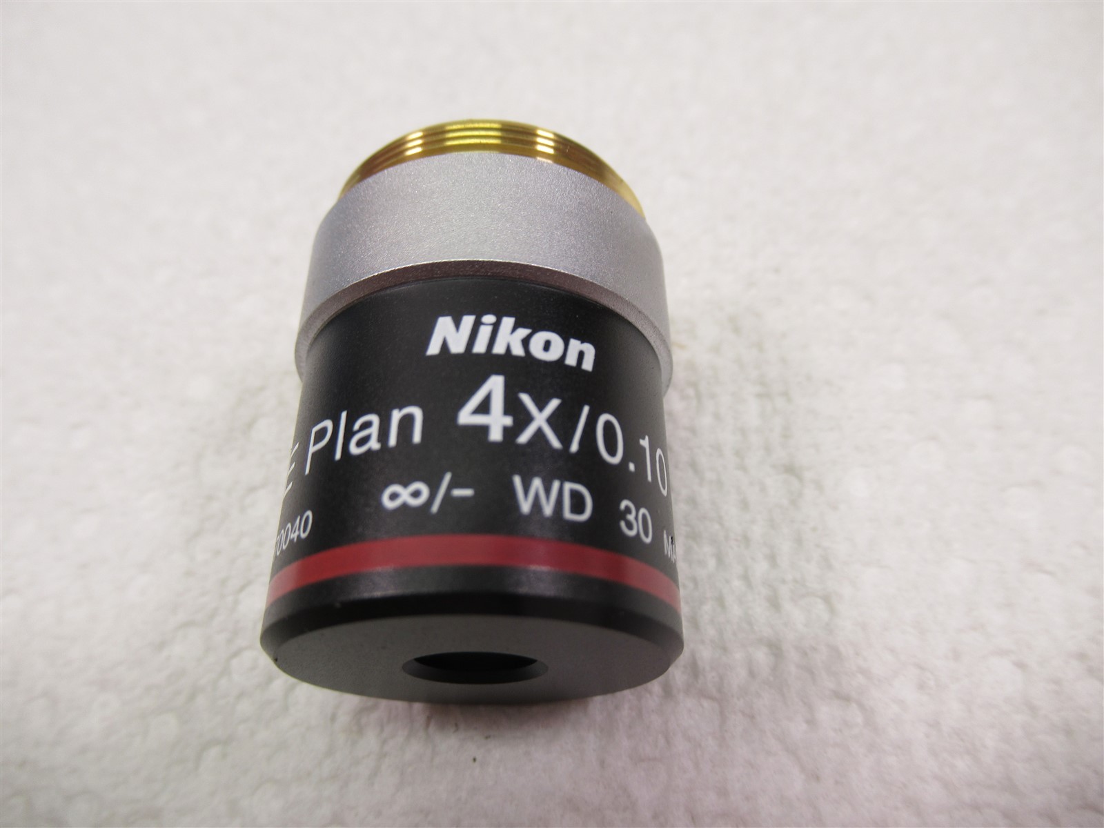 Nikon E Plan 4x / 0.10 OFN20 WD 30 Microscope Objective Lens for Eclipse Models