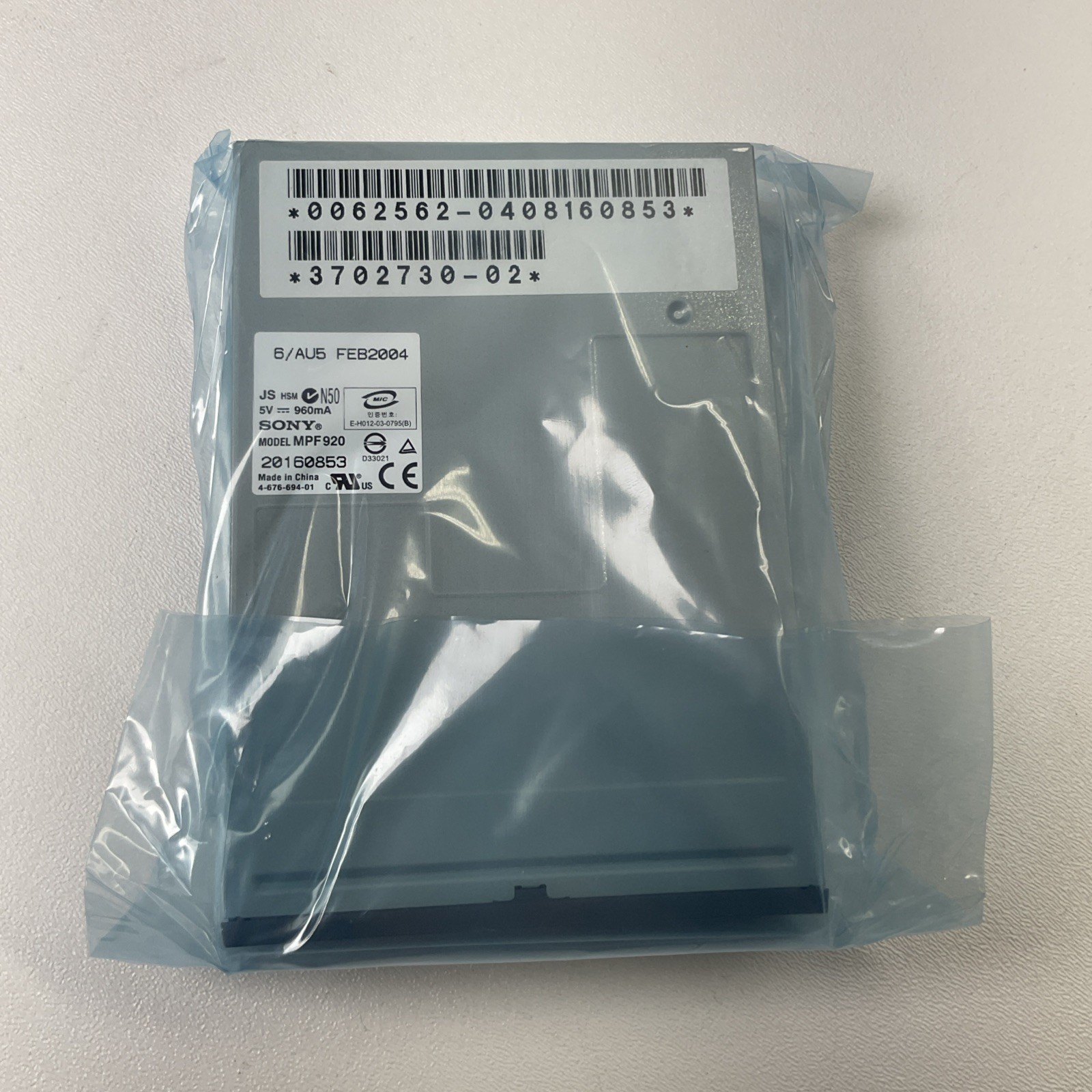 Sony Micro Floppy Disk Drive MPF920-6/AU5 Vintage Computing Brand New