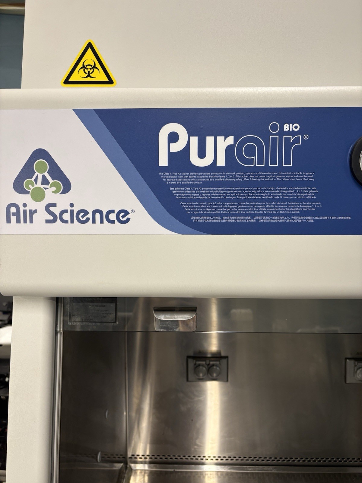 Air Science Purair Bio Class A2 Biosafety Cabinet