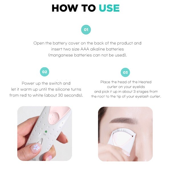 FILLIMILLI Heating Eyelash Curler(Battery Not Included)