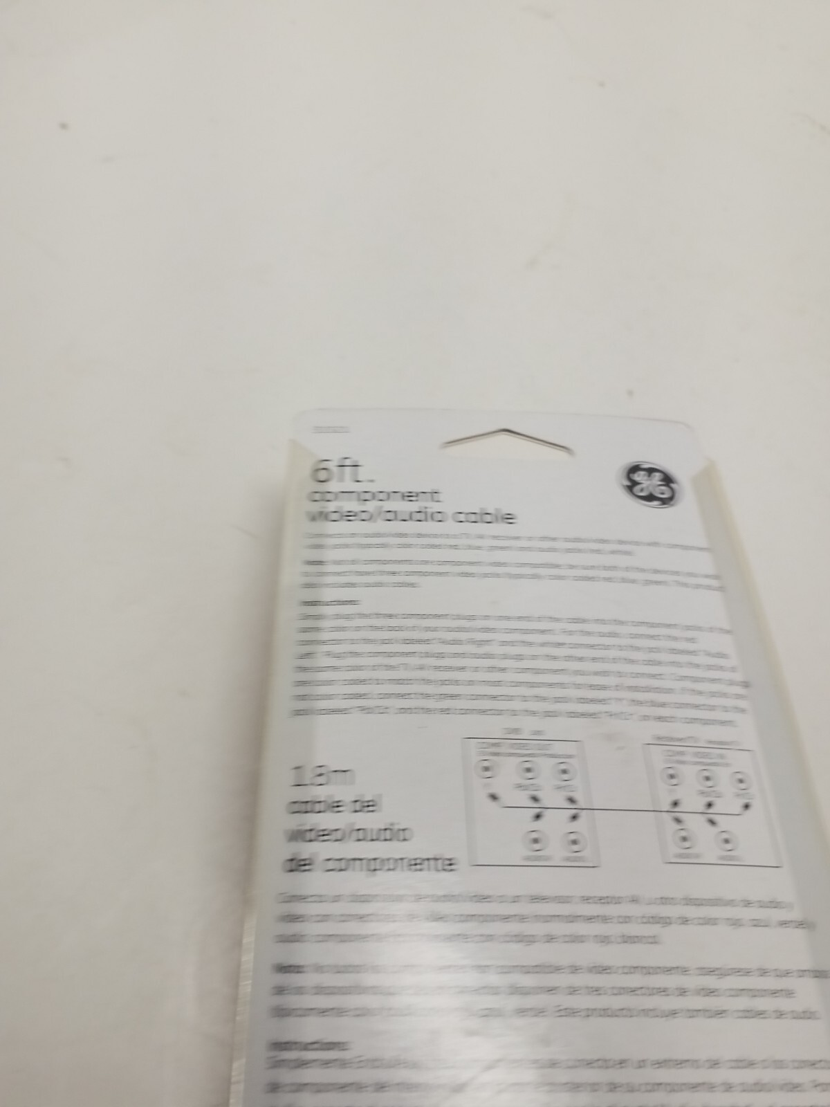 GE Component Video Cable 6ft.- 3321 NEW Sealed