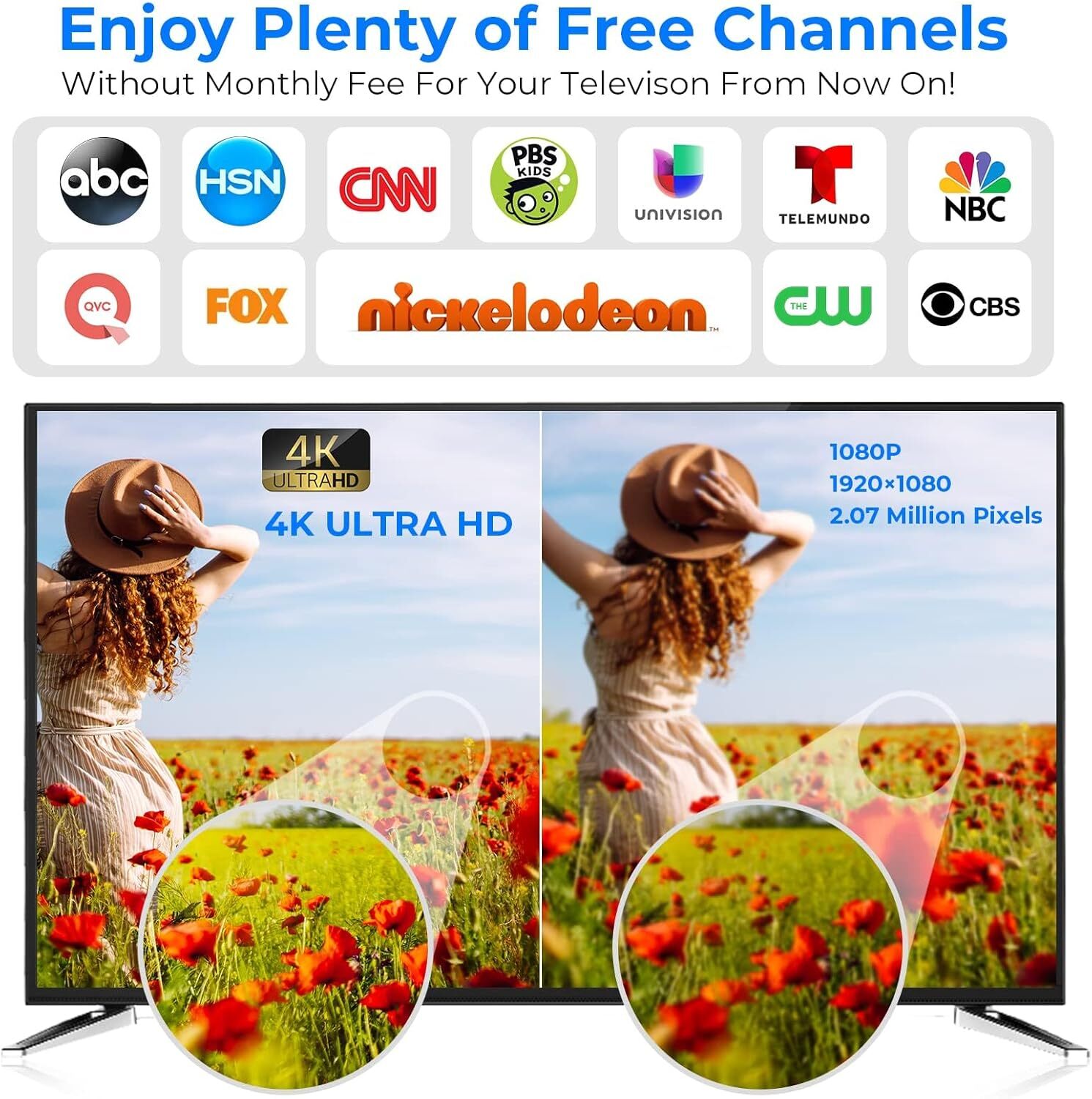 TV Antenna 5600 Miles Digital HDTV Amplified 4K 1080P Waterproof Outdoor Indoor
