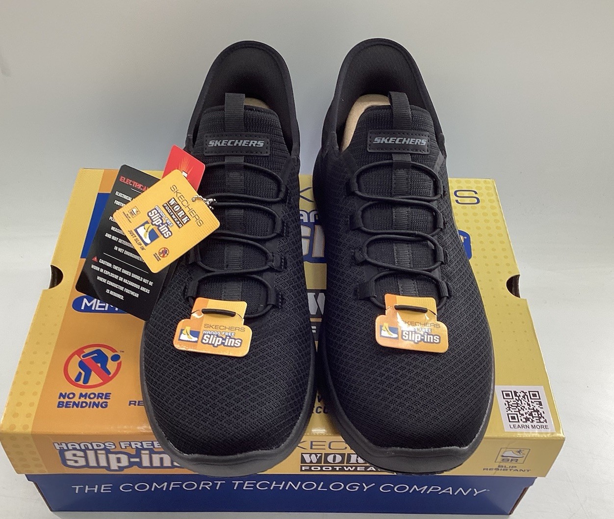 Skechers Work Footwear Slip Resistant Sole Size 12 Black Slip In 200205W