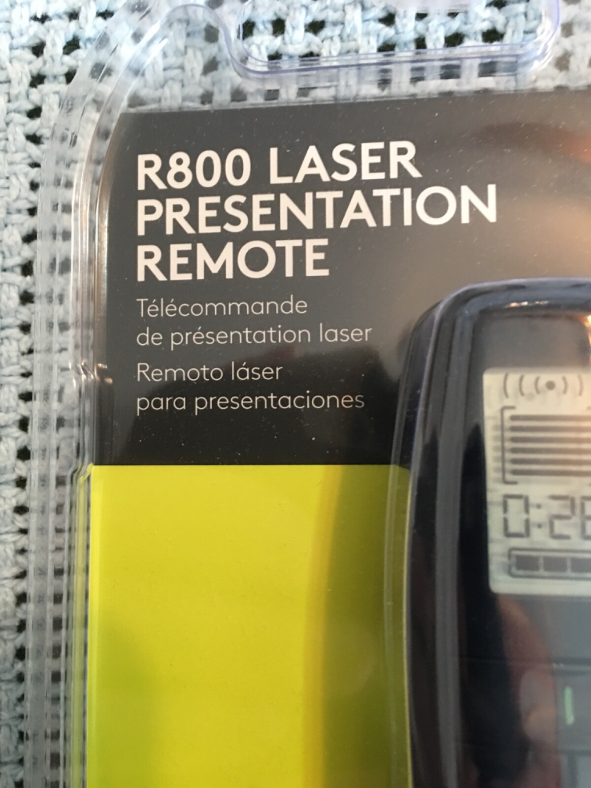 Logitech R800 Premium Laser Presentation Remote Control Black Green Laser Pointe