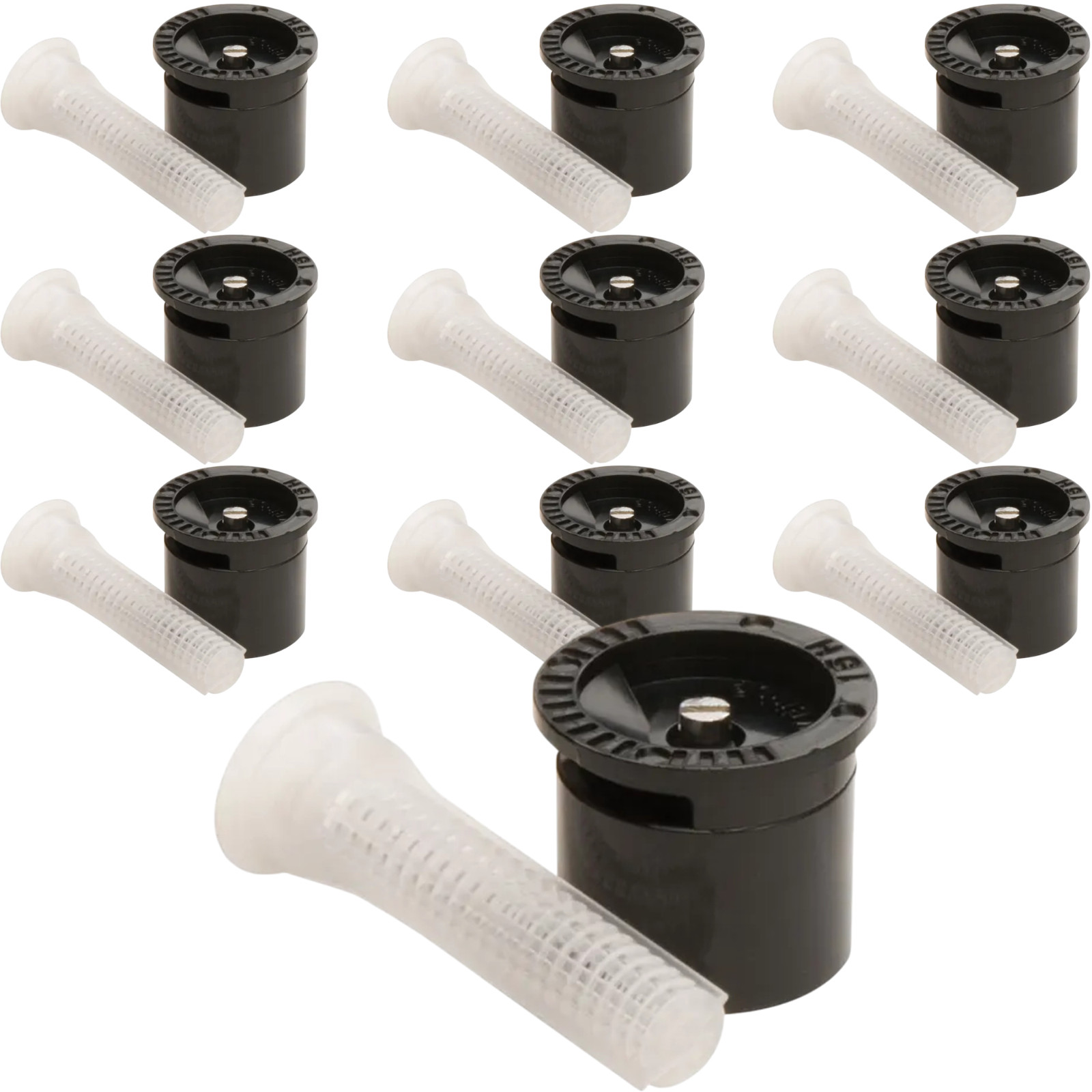 10 Rainbird 15H Nozzles, 180° Half-Circle Pattern, 15 Feet Radius