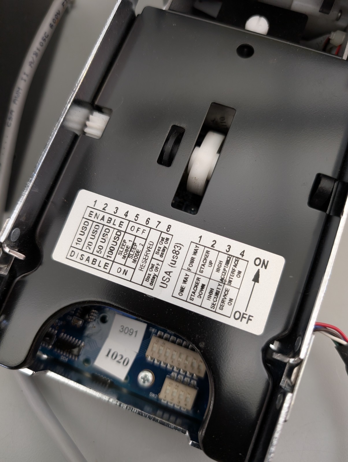 Cashcode CPI Bill Money Validator Acceptor BNA Note MSM EQ MSM3091US8319 Vending