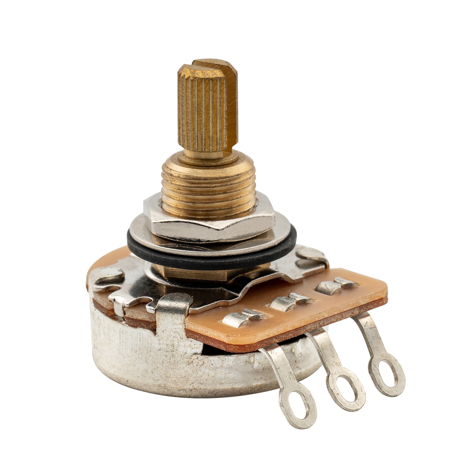 Musiclily Pro A500K Brass Inch Split Shaft Pot Audio Taper For USA Guitar Bass