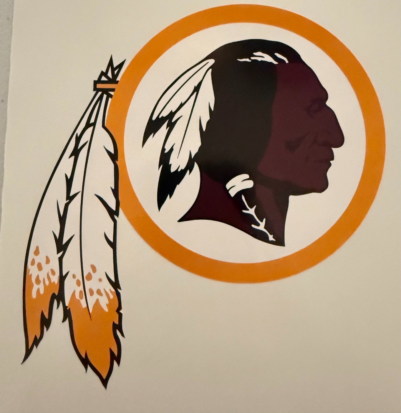 Washington Commanders Alternate Regular Vinyl Decal Right Pick Size!