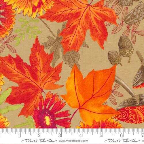 Moda Forest Frolic 48740 14 Caramel Cotton Quilt Fabric By the Yard