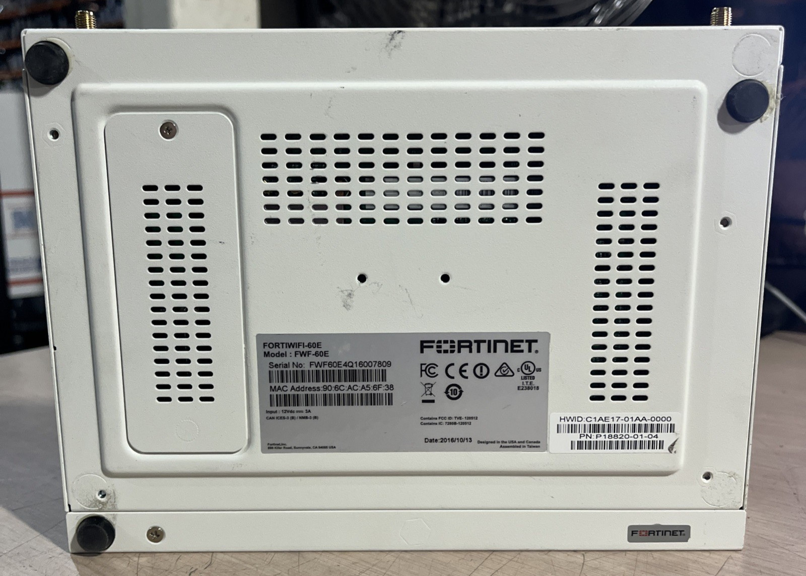 FORTINET FORTIWIFI-60E FWF-60E NETWORK SECURITY FIREWALL