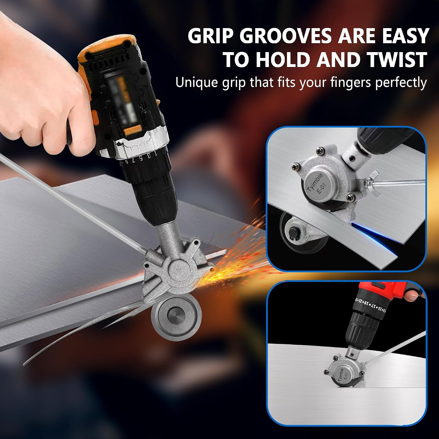2025 Electric Drill Plate Cutter - Efficient Metal Shears Attachment for Effortl