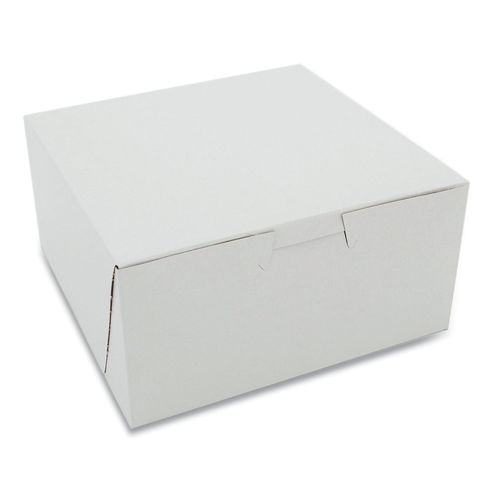 SCT 1505 3" x 6" x 6" Standard Non-Window Bakery Boxes - White (250/CT) New